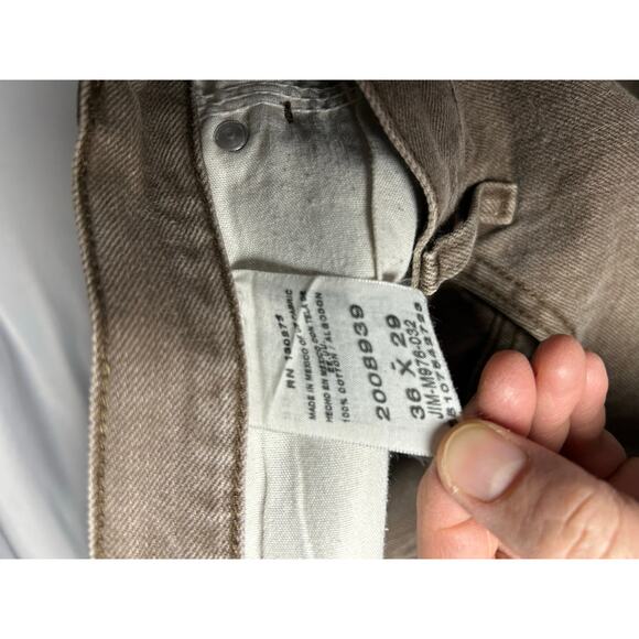 Lee Regular Fit Jeans Mens Size 36X29 Straight Distressed Denim Brown - Picture 6 of 6